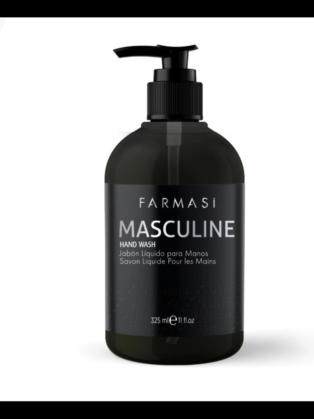 Farmasi Masculine Hand Wash — Black Pump Bottle
